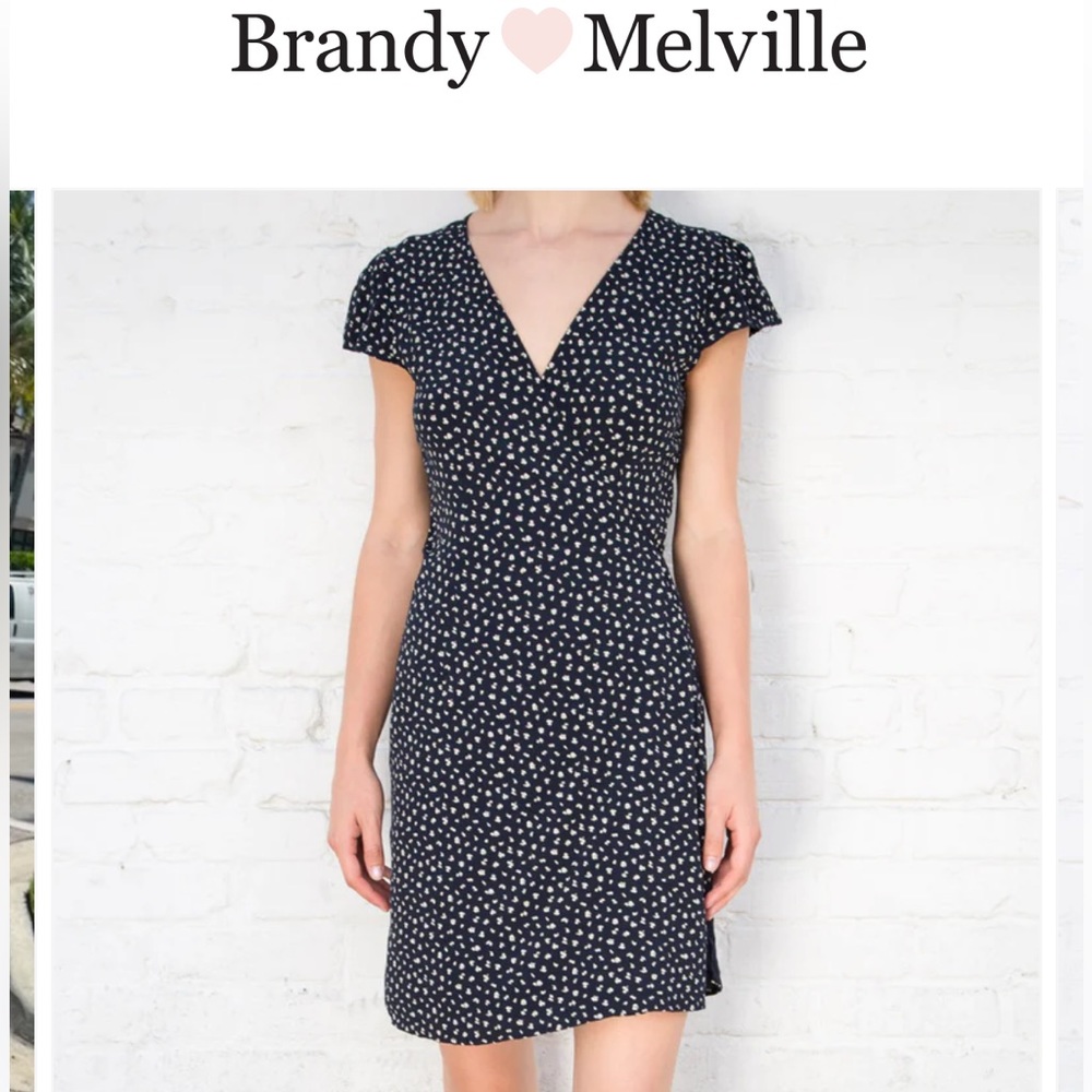 Brandy Melville Black and White Mini Dress